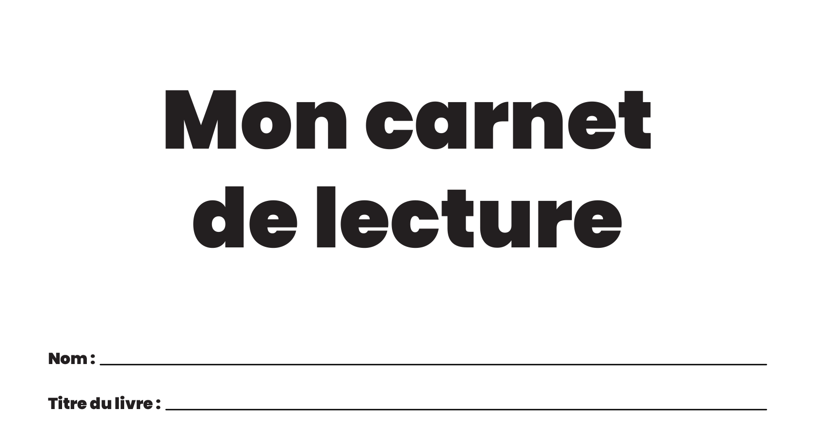 Le carnet de lecture pour une prise de notes personnalisée pendant la lecture d’un texte narratif